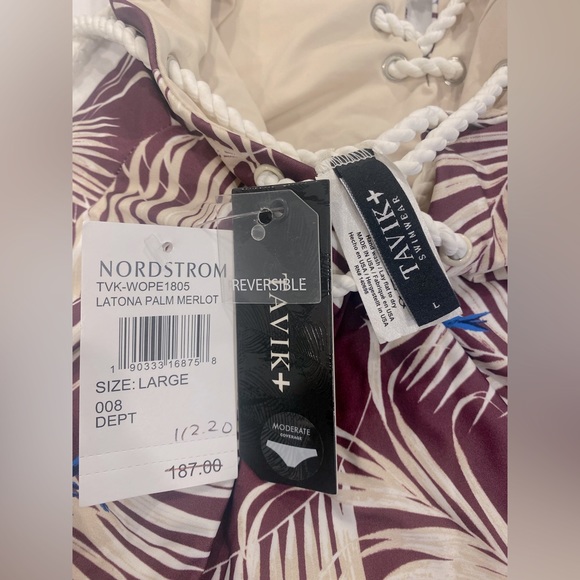 NWT Tavik Monahan One Piece Swimsuit, Size L - Picture 7 of 8